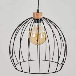 Lampes En Bois-hofstein Suspension Atake Écru, 1 lumière