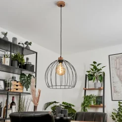 Lampes En Bois-hofstein Suspension Atake Écru, 1 lumière