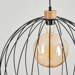 Lampes En Bois-hofstein Suspension Atake Écru, 1 lumière