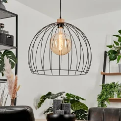 Lampes En Bois-hofstein Suspension Atake Écru, 1 lumière
