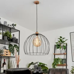 Lampes En Bois-hofstein Suspension Atake Écru, 1 lumière