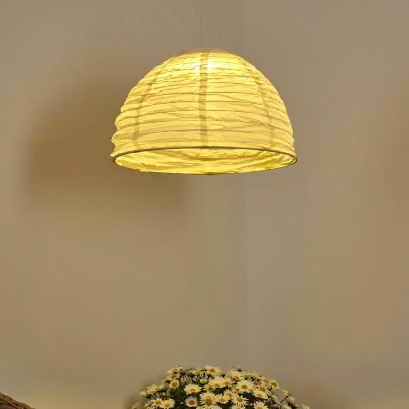 Lampes En Tissu-hofstein Suspension Augusta LED Crème, 1 lumière