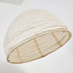 Lampes En Tissu-hofstein Suspension Augusta LED Crème, 1 lumière