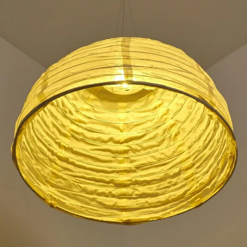 Lampes En Tissu-hofstein Suspension Augusta LED Crème, 1 lumière