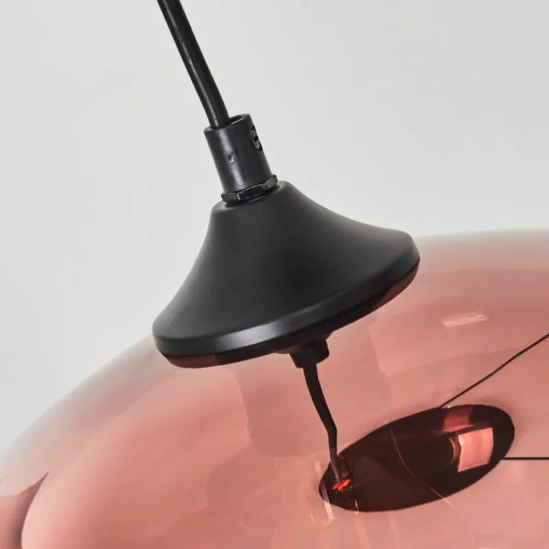 Suspension Verre Fumé-hofstein Suspension Avonlea Noir, 3 lumières