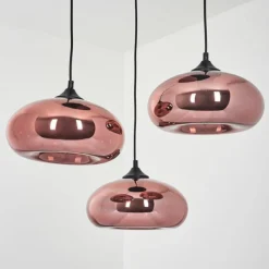 Suspension Verre Fumé-hofstein Suspension Avonlea Noir, 3 lumières