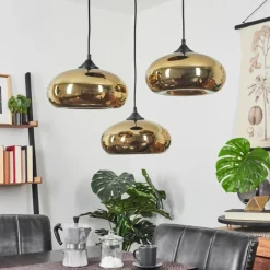 hofstein Suspension Avonlea Noir, 3 lumières