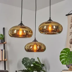 hofstein Suspension Avonlea Noir, 3 lumières