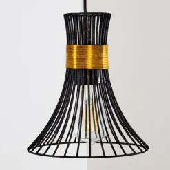 Luminaires Rustiques-hofstein Suspension Ayen Noir, 1 lumière