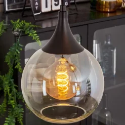 hofstein Suspension Azurara Noir, 4 lumières