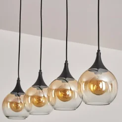 hofstein Suspension Azurara Noir, 4 lumières