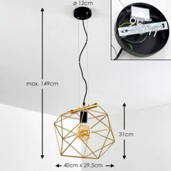 Luminaires Rustiques-hofstein Suspension Babol Noir, 1 lumière