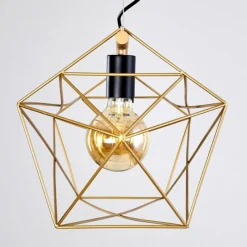 Luminaires Rustiques-hofstein Suspension Babol Noir, 4 lumières