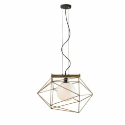 Luminaires Rustiques-Luce Design Suspension Babol Noir, 1 lumière