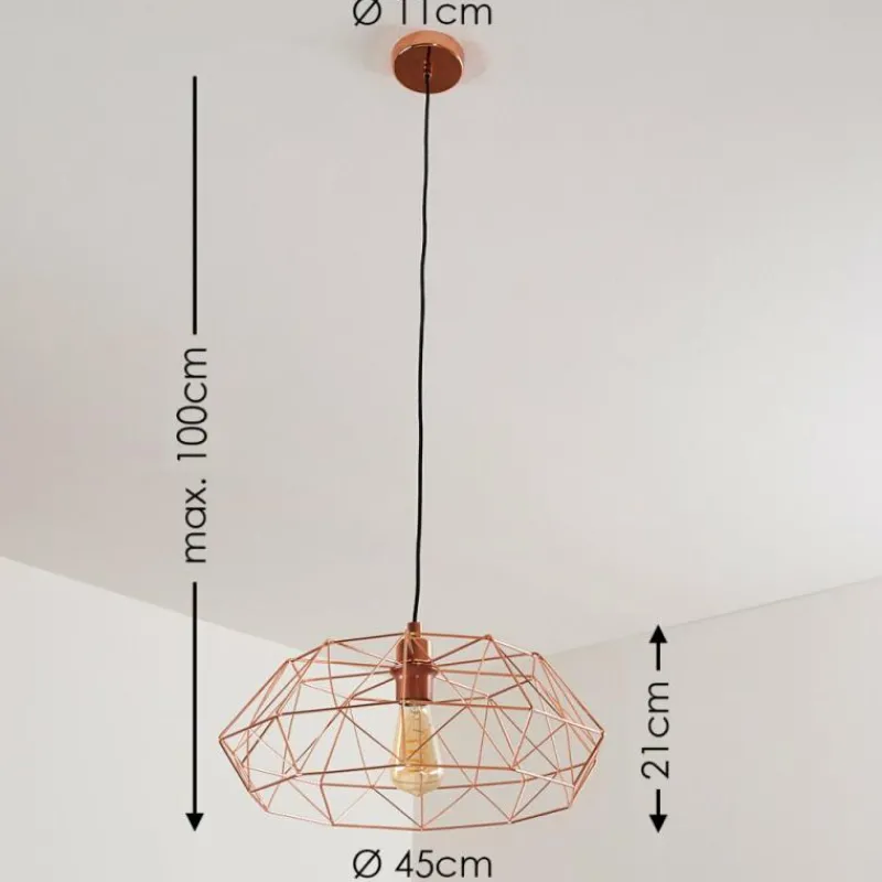 hofstein Suspension Badalucco Cuivre, 1 lumière