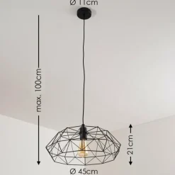 hofstein Suspension Badalucco Noir, 1 lumière