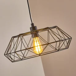 hofstein Suspension Badalucco Noir, 1 lumière