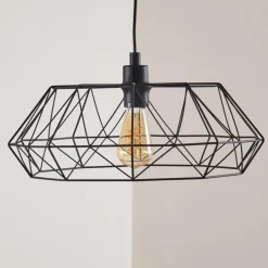 hofstein Suspension Badalucco Noir, 1 lumière