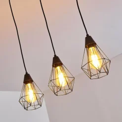 hofstein Suspension Baguio Noir, 3 lumières