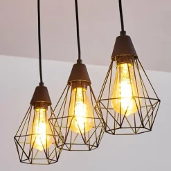 hofstein Suspension Baguio Noir, 3 lumières