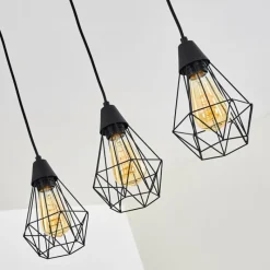 hofstein Suspension Baguio Noir, 3 lumières