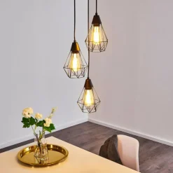 hofstein Suspension Baguio Noir, 3 lumières