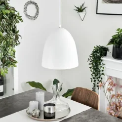 hofstein Suspension Bakou Blanc, 1 lumière