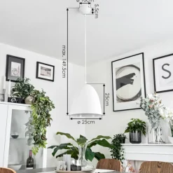 hofstein Suspension Bakou Blanc, 1 lumière