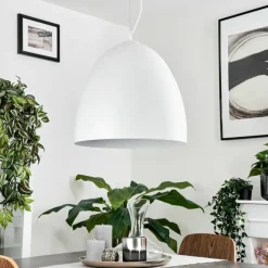 Luminaires Scandinaves-hofstein Suspension Bakou Blanc, 1 lumière