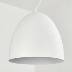 Luminaires Scandinaves-hofstein Suspension Bakou Blanc, 1 lumière