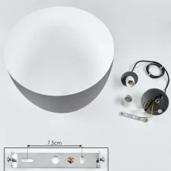 Luminaires Scandinaves-hofstein Suspension Bakou Gris, 1 lumière