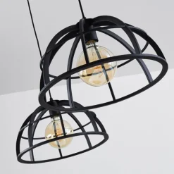 hofstein Suspension Ballarat Noir, 2 lumières