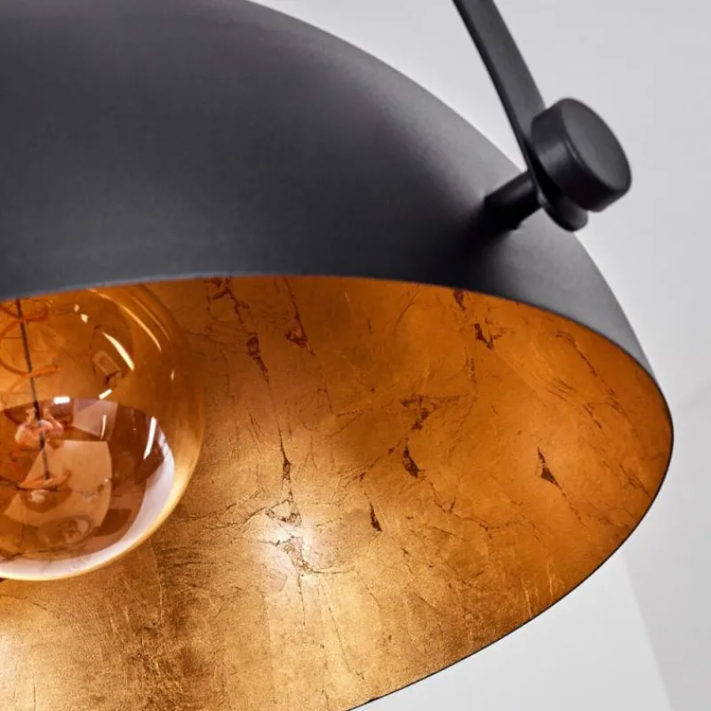 Lampes Dorées-hofstein Suspension Baloutas Noir, 1 lumière