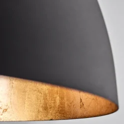 Lampes Dorées-hofstein Suspension Baloutas Noir, 1 lumière