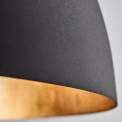 Lampes Dorées-hofstein Suspension Baloutas Noir, 1 lumière