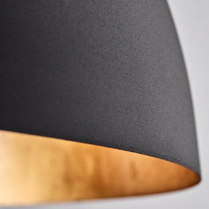 Lampes Dorées-hofstein Suspension Baloutas Noir, 1 lumière