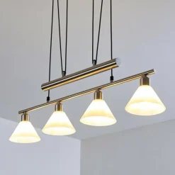 hofstein Suspension Bamenda Nickel mat, 4 lumières