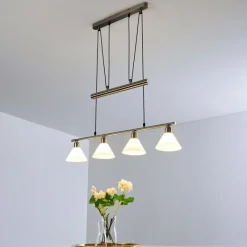 hofstein Suspension Bamenda Nickel mat, 4 lumières