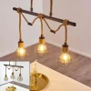 Lampes Industrielles-hofstein Suspension Bangui Brun, Noir, 3 lumières