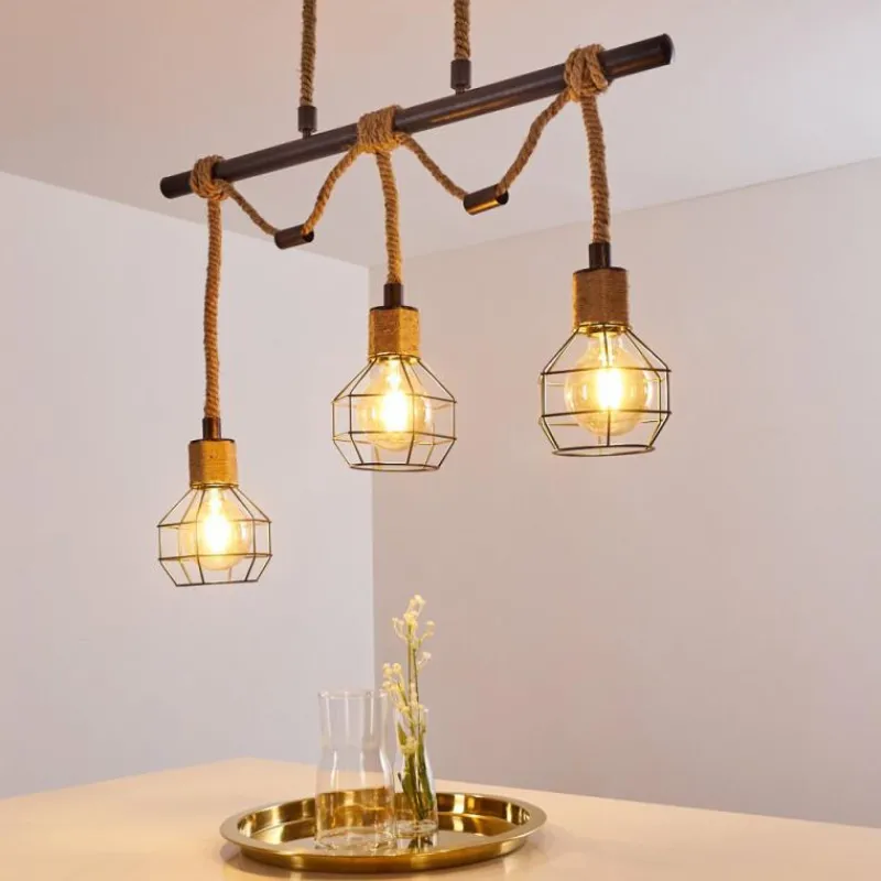 Lampes Industrielles-hofstein Suspension Bangui Brun, Noir, 3 lumières