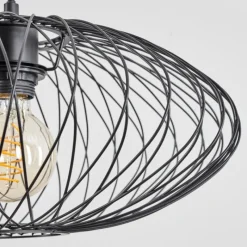 Lampes Industrielles-hofstein Suspension Banleou Noir, 1 lumière