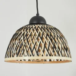 Luminaires Scandinaves-hofstein Suspension Barayn Écru, Noir, 1 lumière