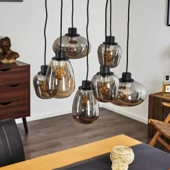 hofstein Suspension Barnegat Noir, 7 lumières