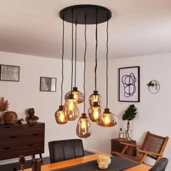 hofstein Suspension Barnegat Noir, 7 lumières