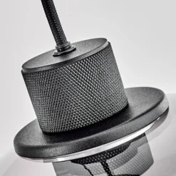 Suspension Verre Fumé-hofstein Suspension Barnegat Noir, 5 lumières