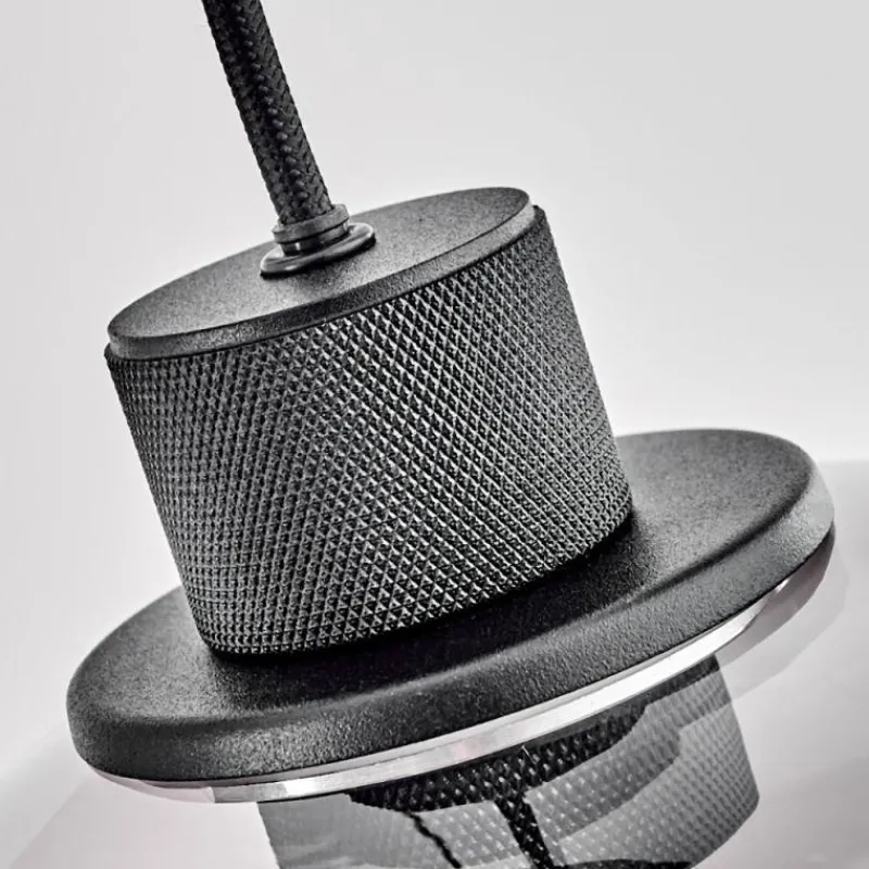 Suspension Verre Fumé-hofstein Suspension Barnegat Noir, 5 lumières