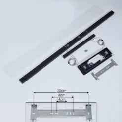 hofstein Suspension Barrud LED Noir, 1 lumière