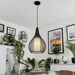 hofstein Suspension Barthoid Noir, 1 lumière