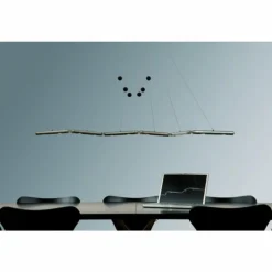 Luminaires Basis Leuchten Suspension Basis-Leuchten GENUA LED Aluminium, 6 lumières* Suspensions