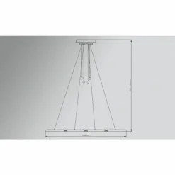Luminaires Basis Leuchten Suspension Basis-Leuchten GENUA LED Aluminium, 4 lumières* Éclairage Led